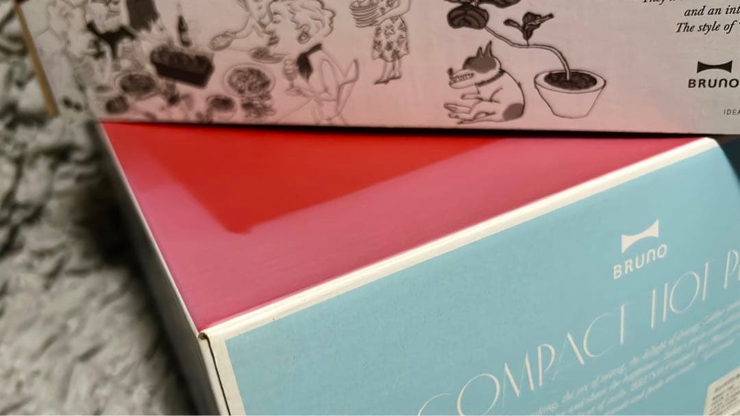 【美品】 BRUNO コンパクトホットプレート セラミックコート鍋 BOE021