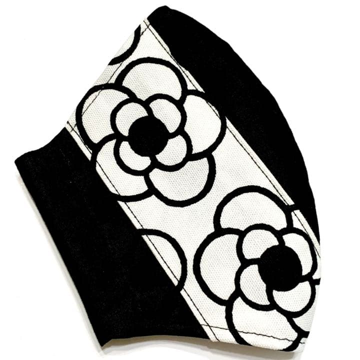 No.218 オーダーマスク　カメリア　花柄　マスクの色変更できます　おまとめ割