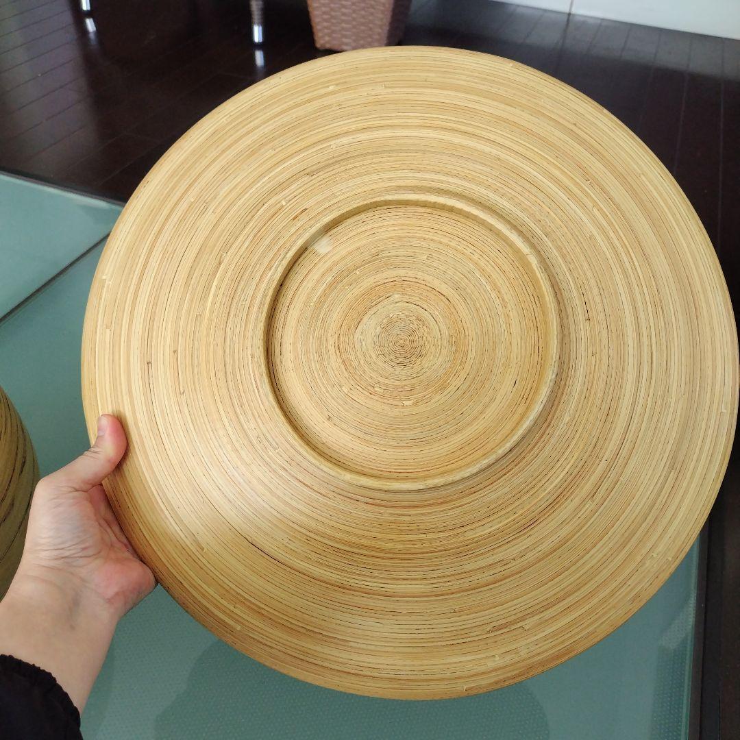 【最終】美品!天然木 ハンドメイド 球体鉢 プランタートレイ付