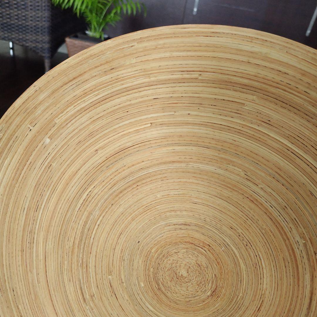 【最終】美品!天然木 ハンドメイド 球体鉢 プランタートレイ付