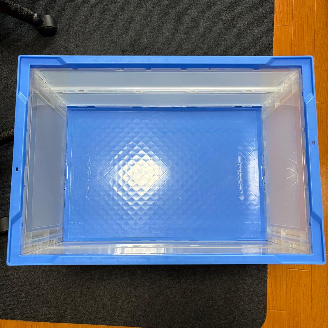 折りたたみ式フタなし プラスチックコンテナ 10個