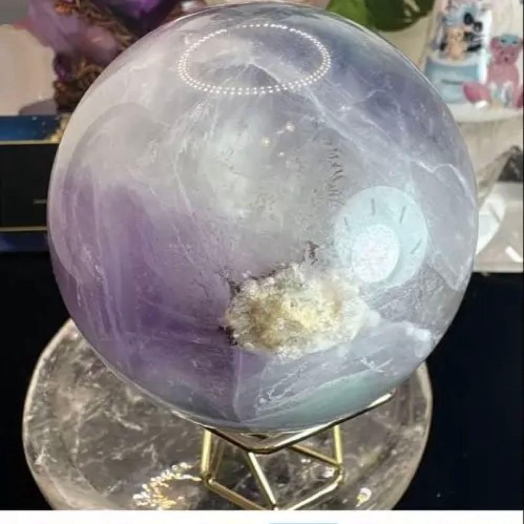 高品質 ふんわりカラーフローライトスフィア♡No.2219