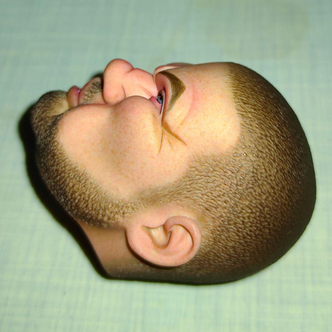 TBLeague.1/6ヘッド、[ぶん殴られ顔ヘッド]珍品希少品!