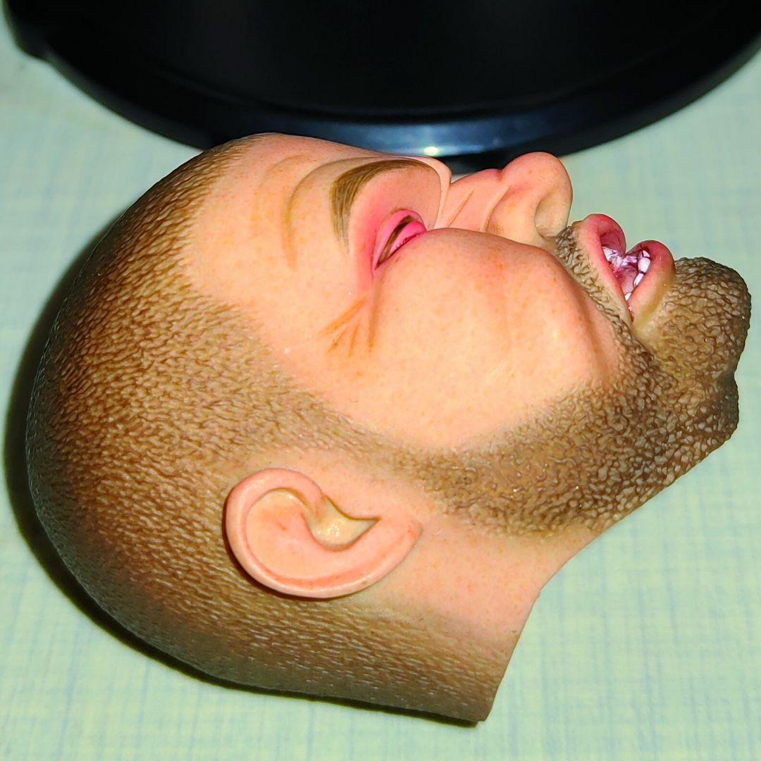 TBLeague.1/6ヘッド、[ぶん殴られ顔ヘッド]珍品希少品!