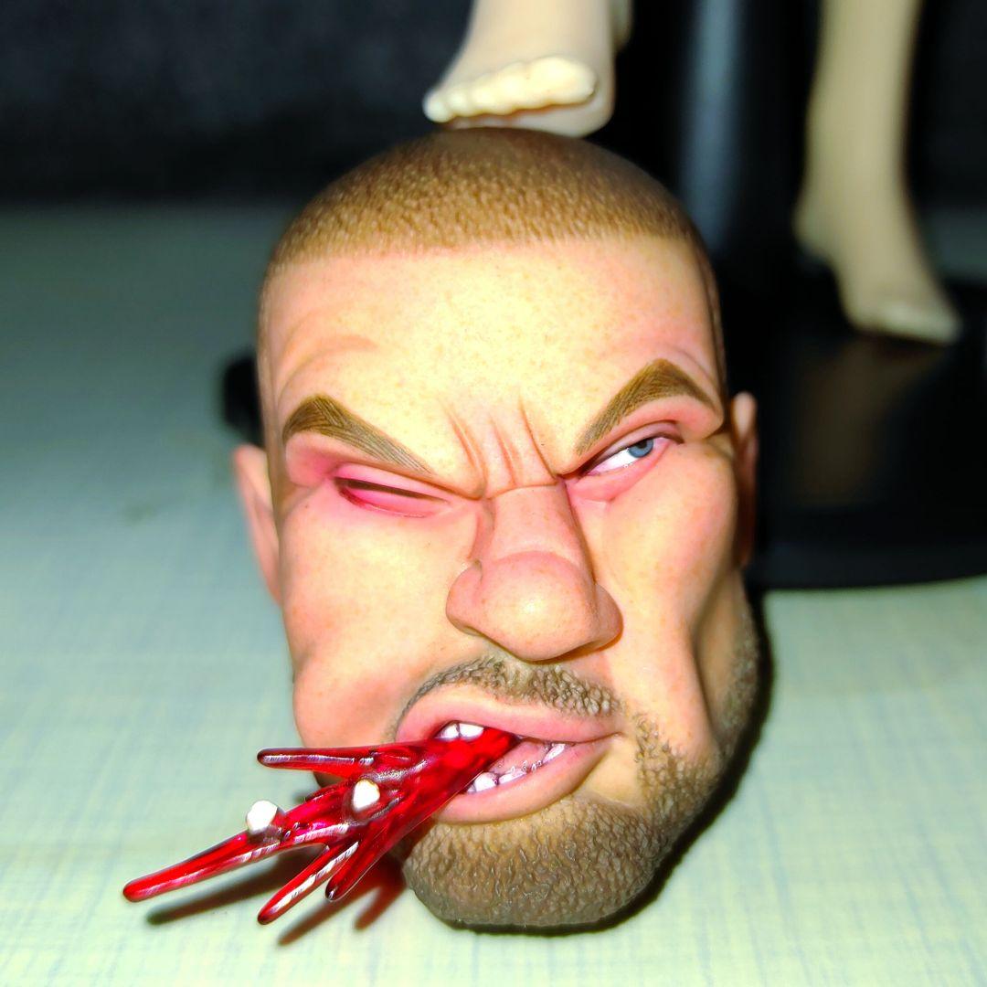 TBLeague.1/6ヘッド、[ぶん殴られ顔ヘッド]珍品希少品!