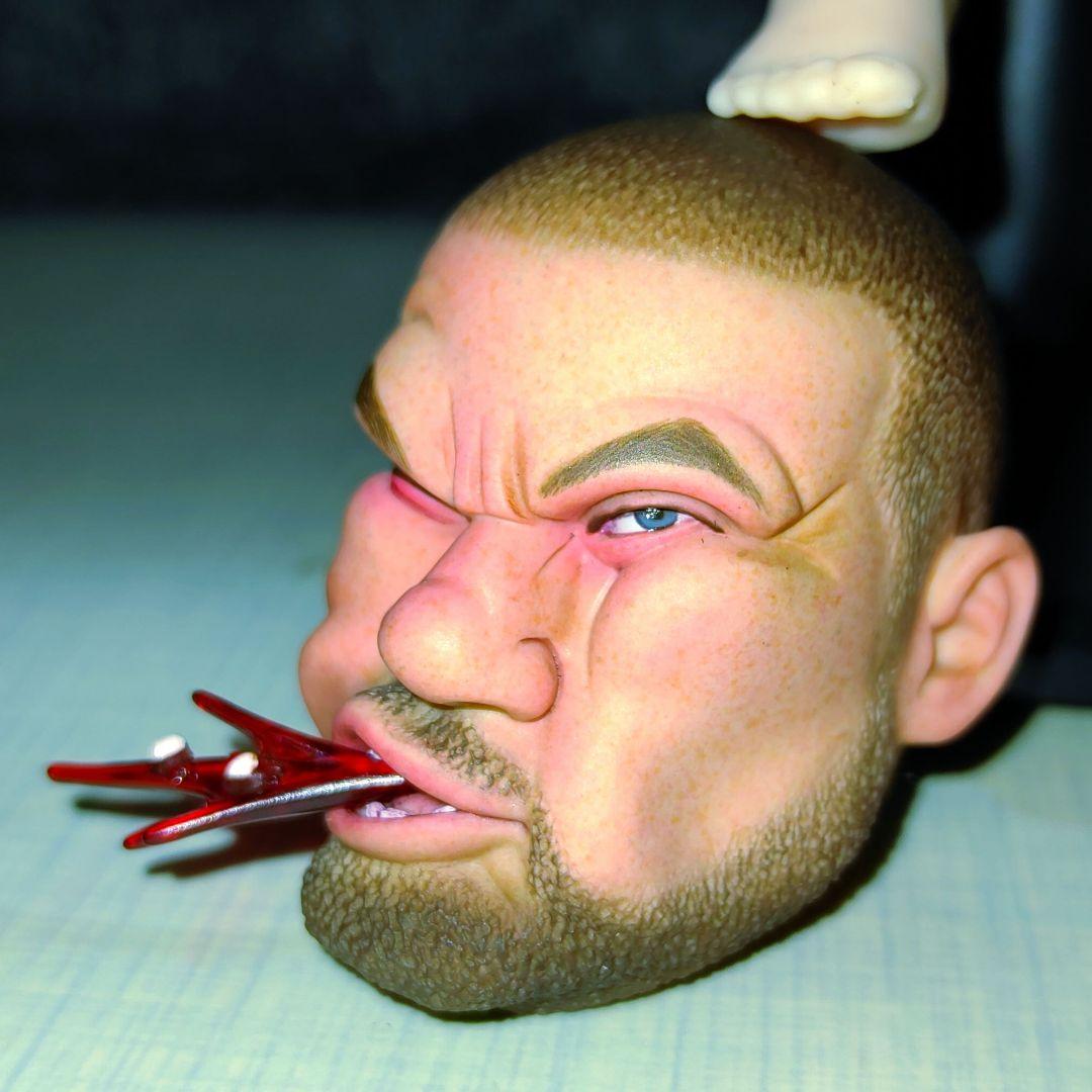 TBLeague.1/6ヘッド、[ぶん殴られ顔ヘッド]珍品希少品!