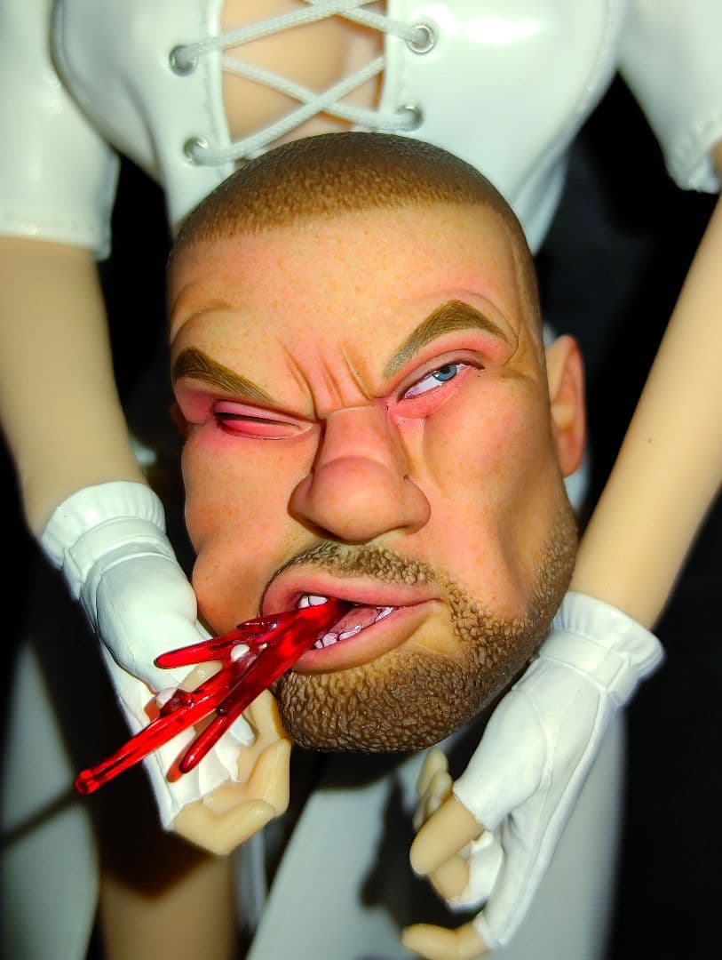 TBLeague.1/6ヘッド、[ぶん殴られ顔ヘッド]珍品希少品!