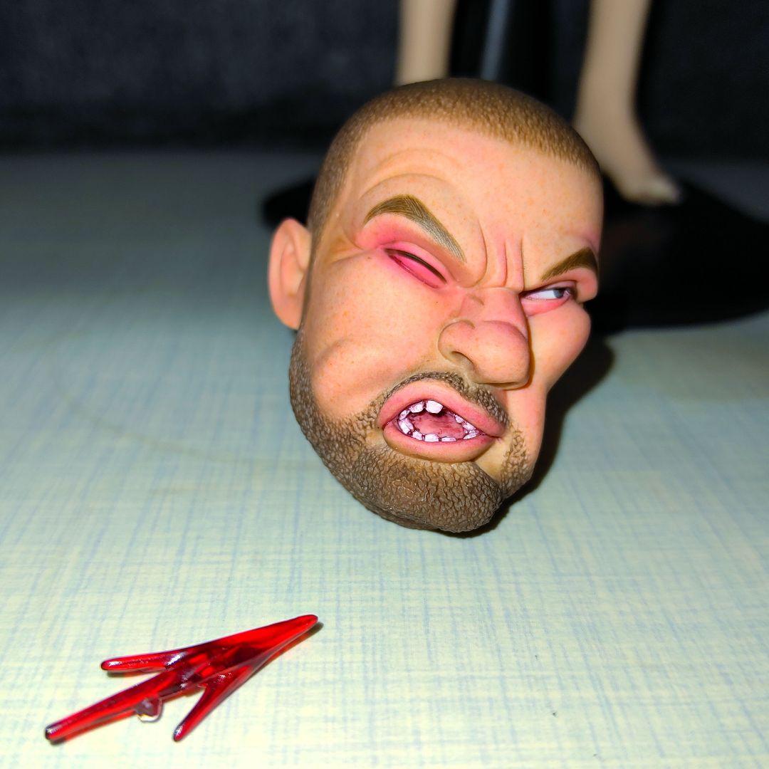 TBLeague.1/6ヘッド、[ぶん殴られ顔ヘッド]珍品希少品!