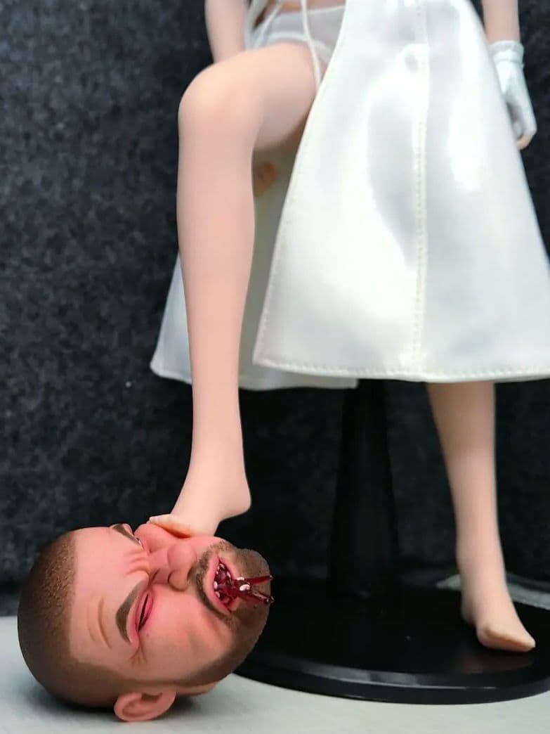 TBLeague.1/6ヘッド、[ぶん殴られ顔ヘッド]珍品希少品!