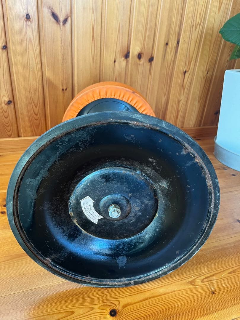 【アンティーク】回転式　丸椅子 スツール シャビー 昭和レトロ