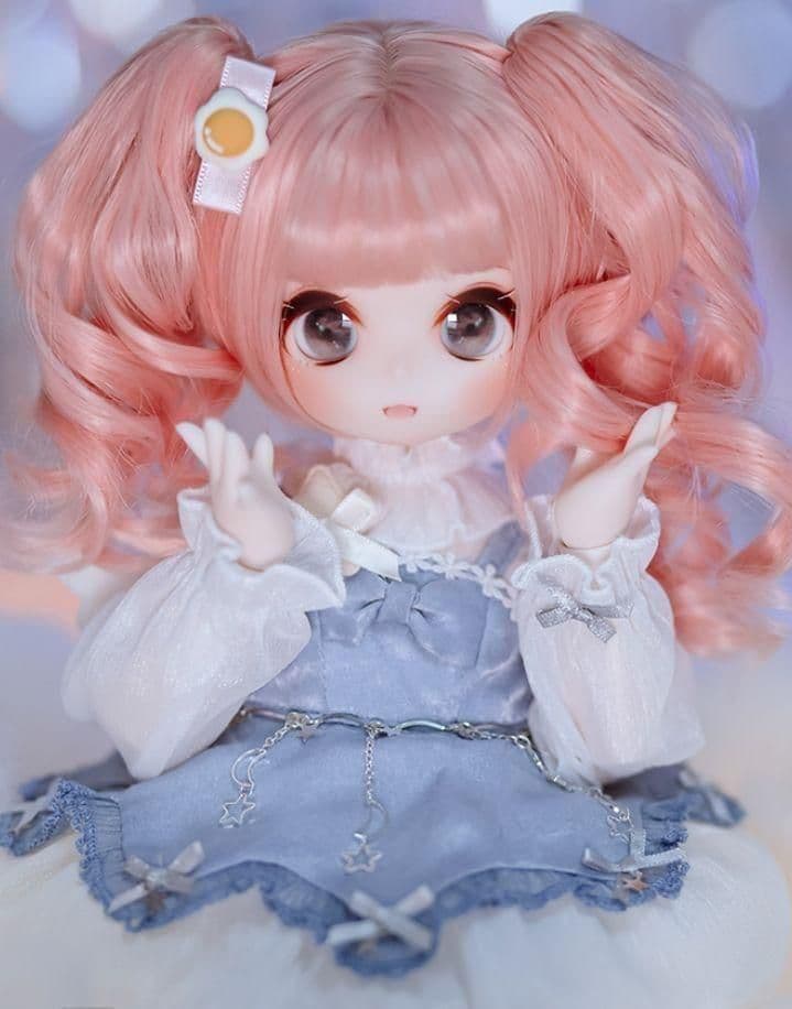 WH991 BJD 1/3 人形 ドール ウィッグ カツラ 耐熱 ハンドメイド