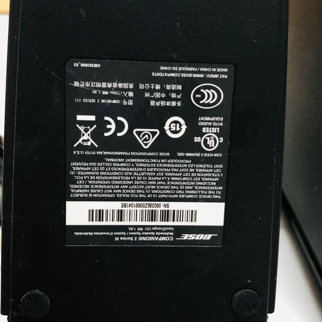 BOSE COMPANION 2 Series Ⅲ リモコンとアダプター付き