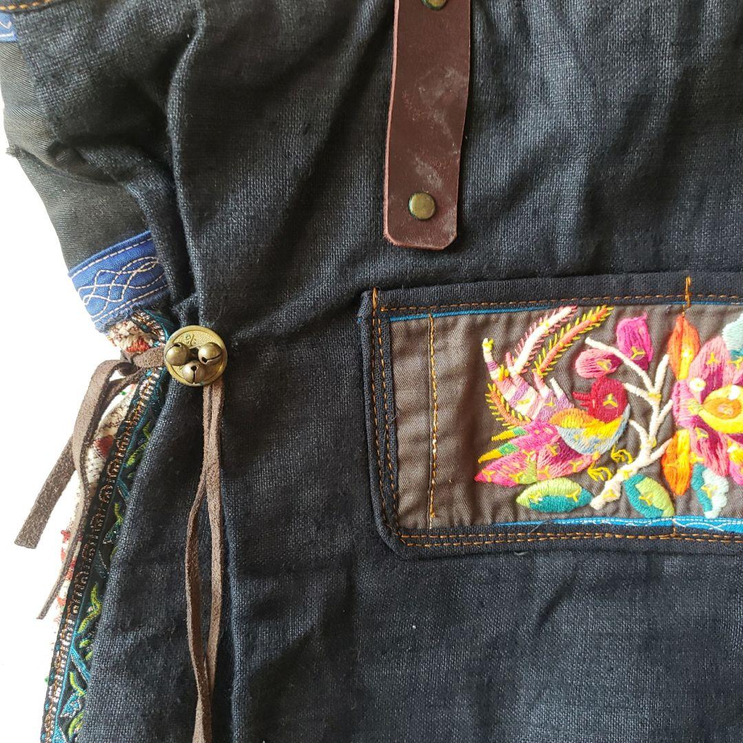 ★ 一点物 未使用 ★ アジア 少数民族 刺繍 古布 トートバッグ