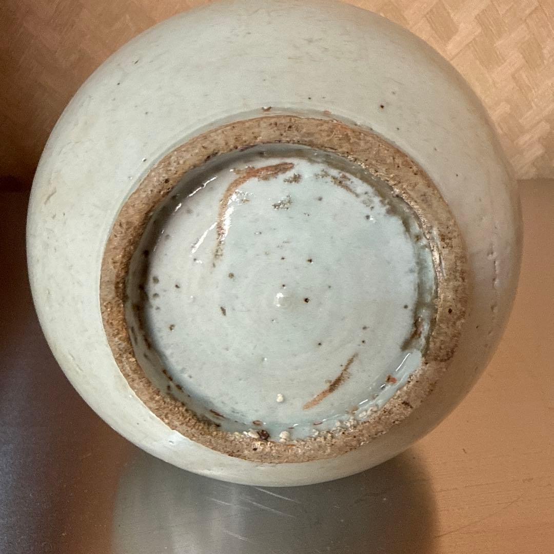 李朝白磁花瓶 中国美術 朝鮮 韓国 高麗 李朝 白瓷 花入 骨董品 古美術 古玩