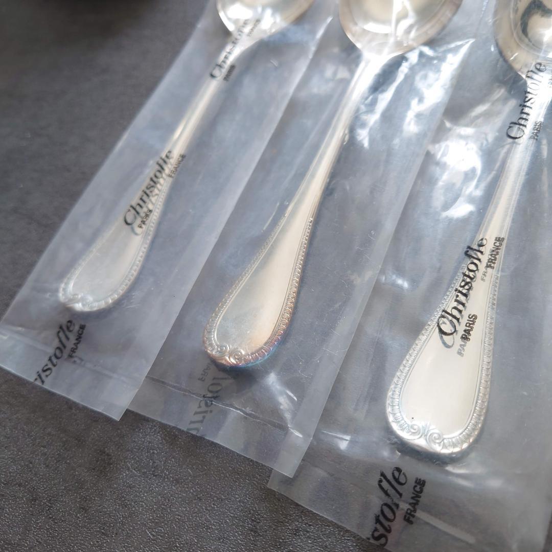 希少 クリストフル マルメゾン 未開封 コンソメスプーン 3点