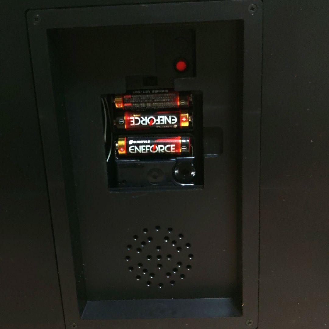 昭和レトロ　アンティーク調　ライオン ドアノッカーキャビネット置時計　花園