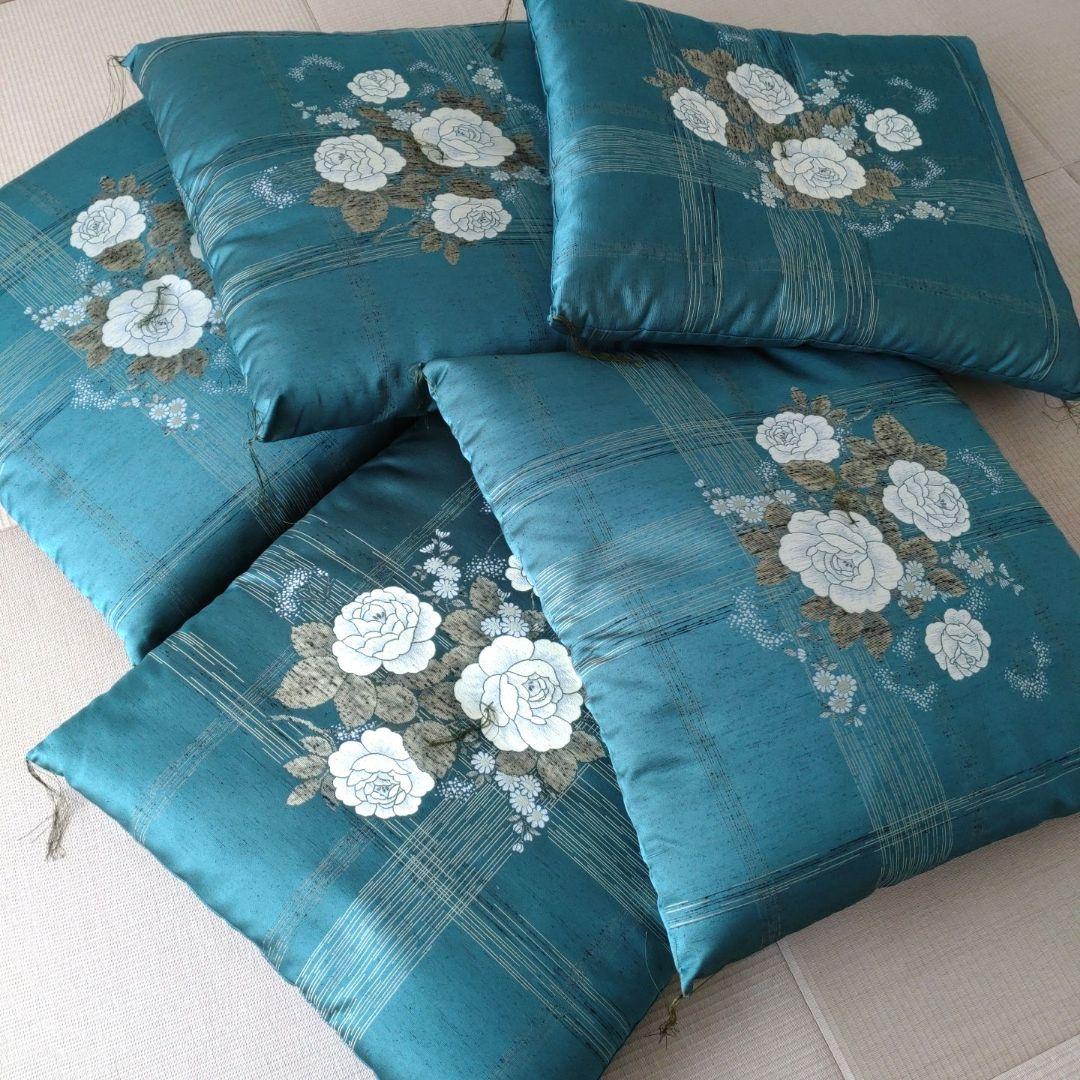 座布団　５枚セット　ふさ付き　法事　来客用