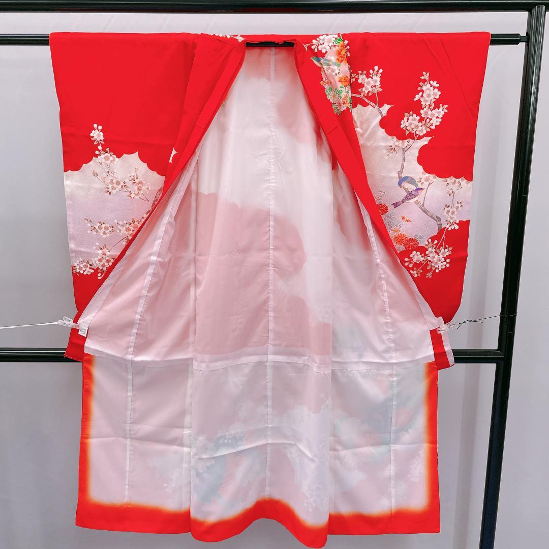 Y★4048★ 子供着物 七五三 女の子 四つ身 単品