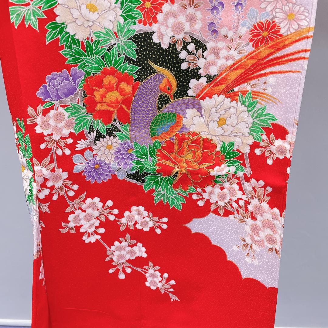 Y★4048★ 子供着物 七五三 女の子 四つ身 単品