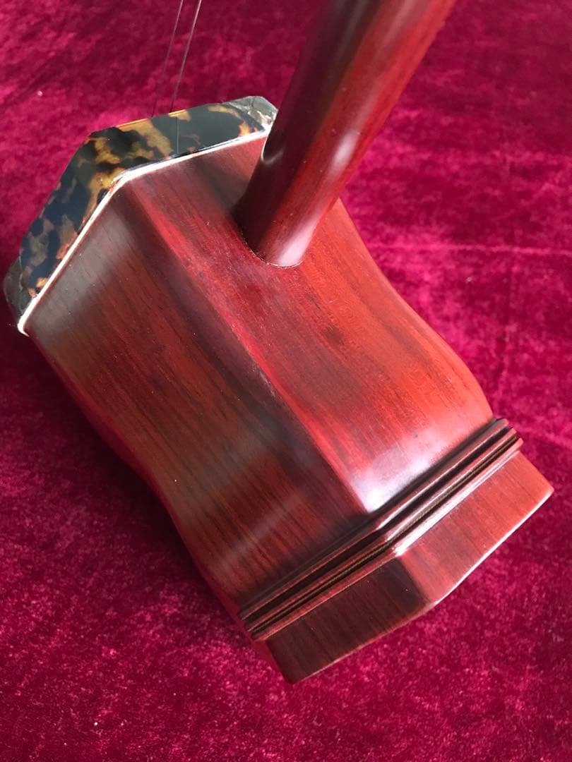 二胡★最上級小葉紫檀★錦蛇皮★蘇州科韻・李玉貴★十年保証★必需品揃い