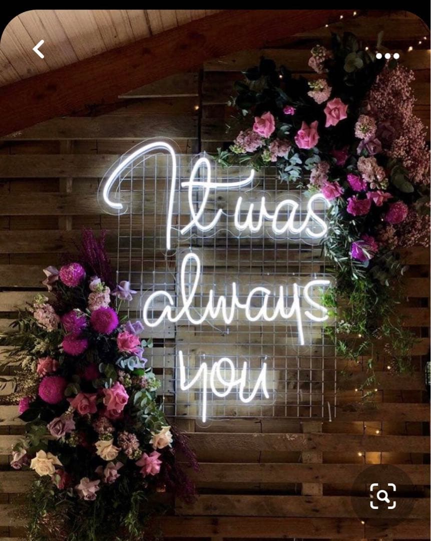 ネオンサイン　ピンク