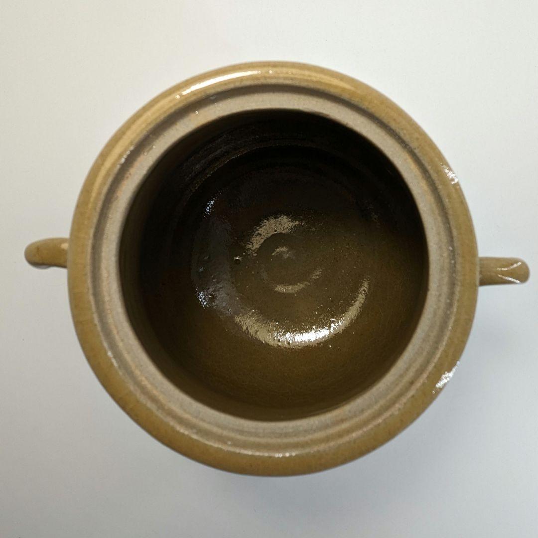 宮川陽仙 虫明焼 耳付水指 茶道具 茶器 水差 抹茶 食器 工芸品 置物 容器