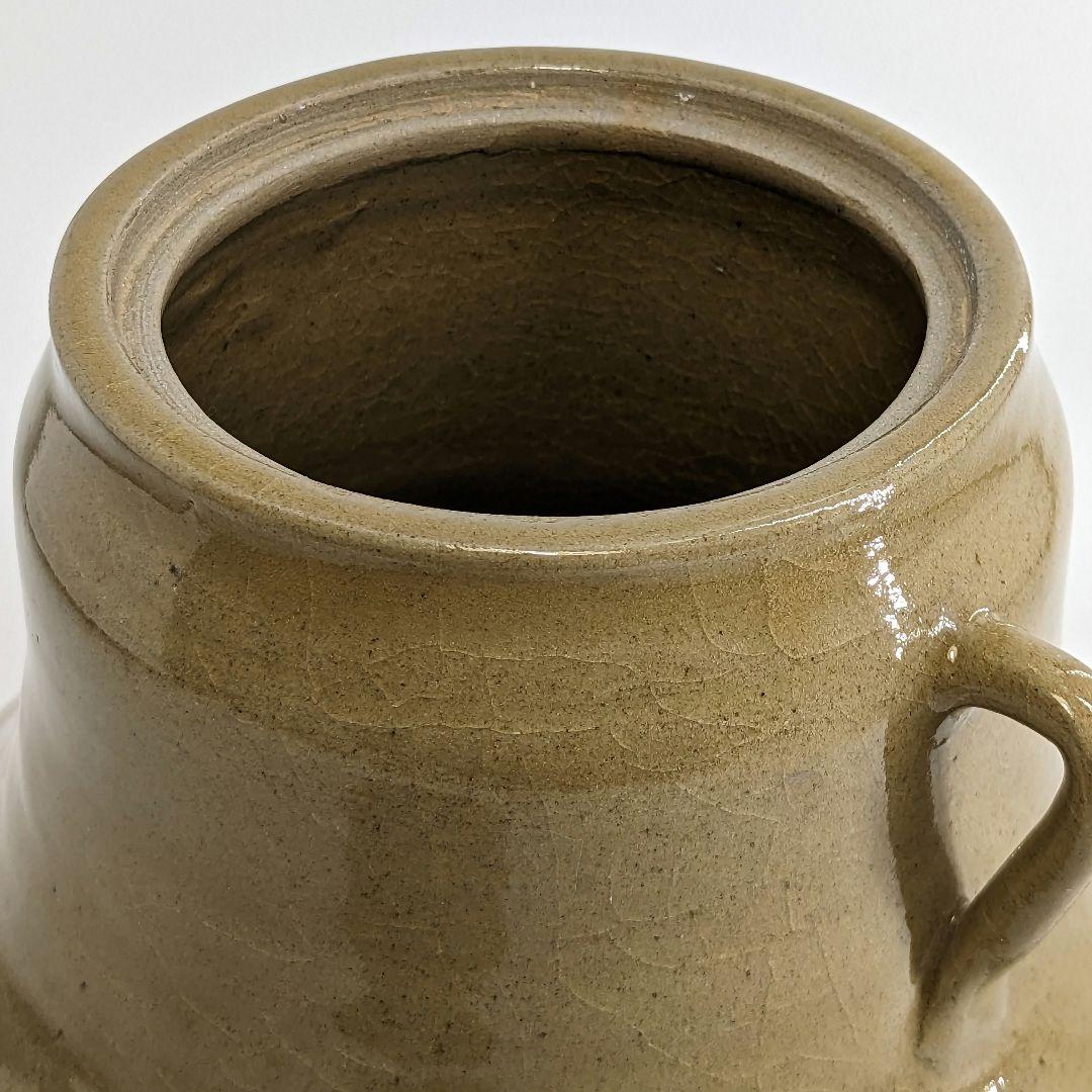 宮川陽仙 虫明焼 耳付水指 茶道具 茶器 水差 抹茶 食器 工芸品 置物 容器