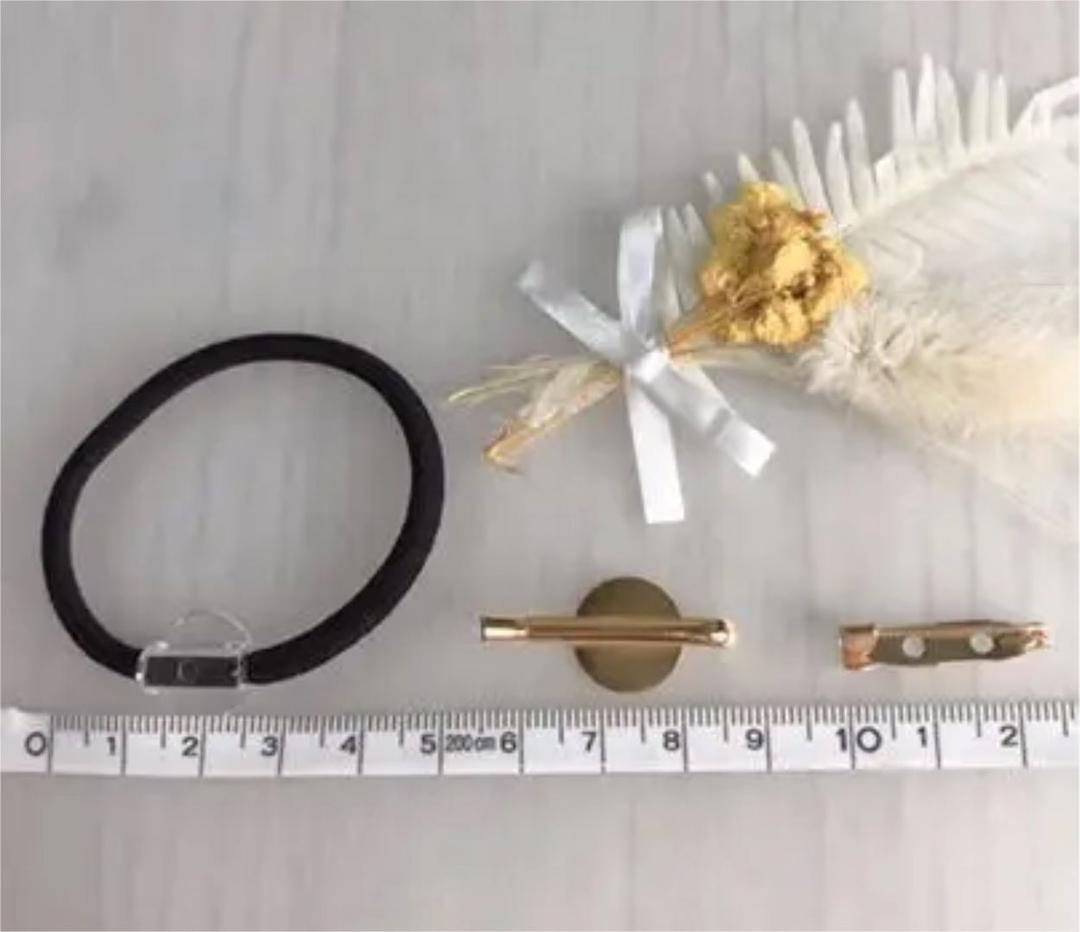 ハンドメイドレジンヘアゴム・ポニーフック・ブローチ❤︎No.1