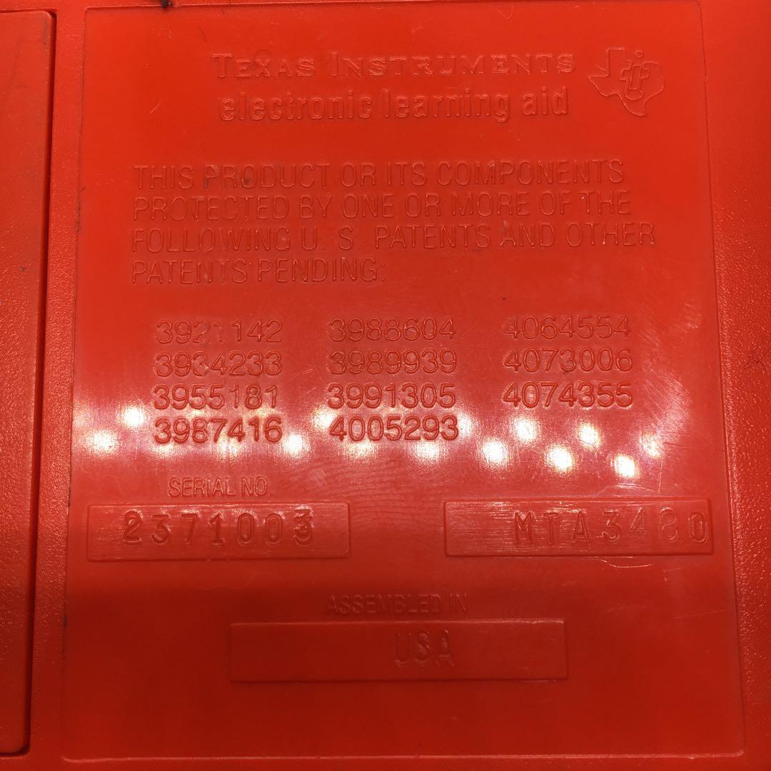 Speak & Spell スピークアンドスペル 1978 初期版 レトロ レア