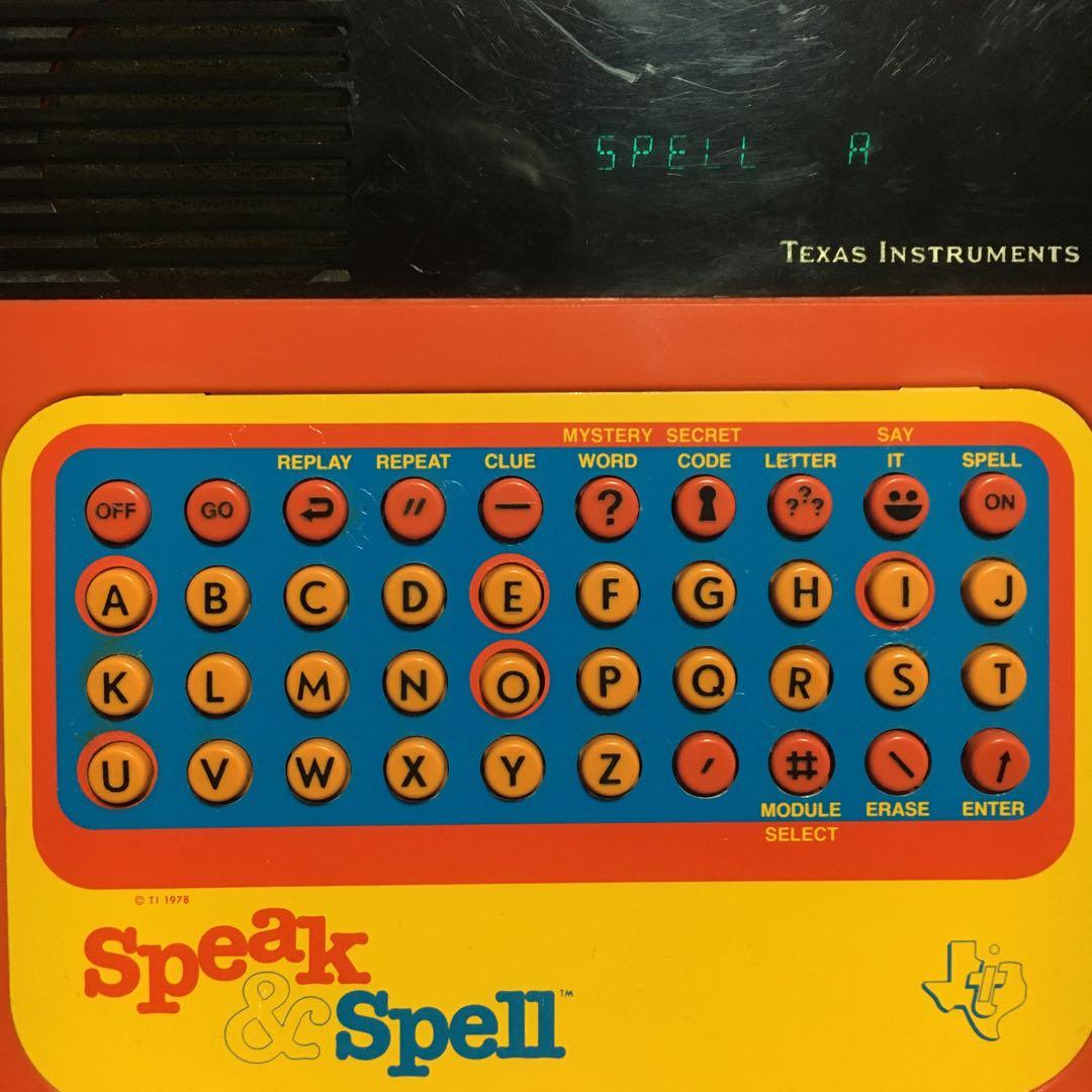 Speak & Spell スピークアンドスペル 1978 初期版 レトロ レア
