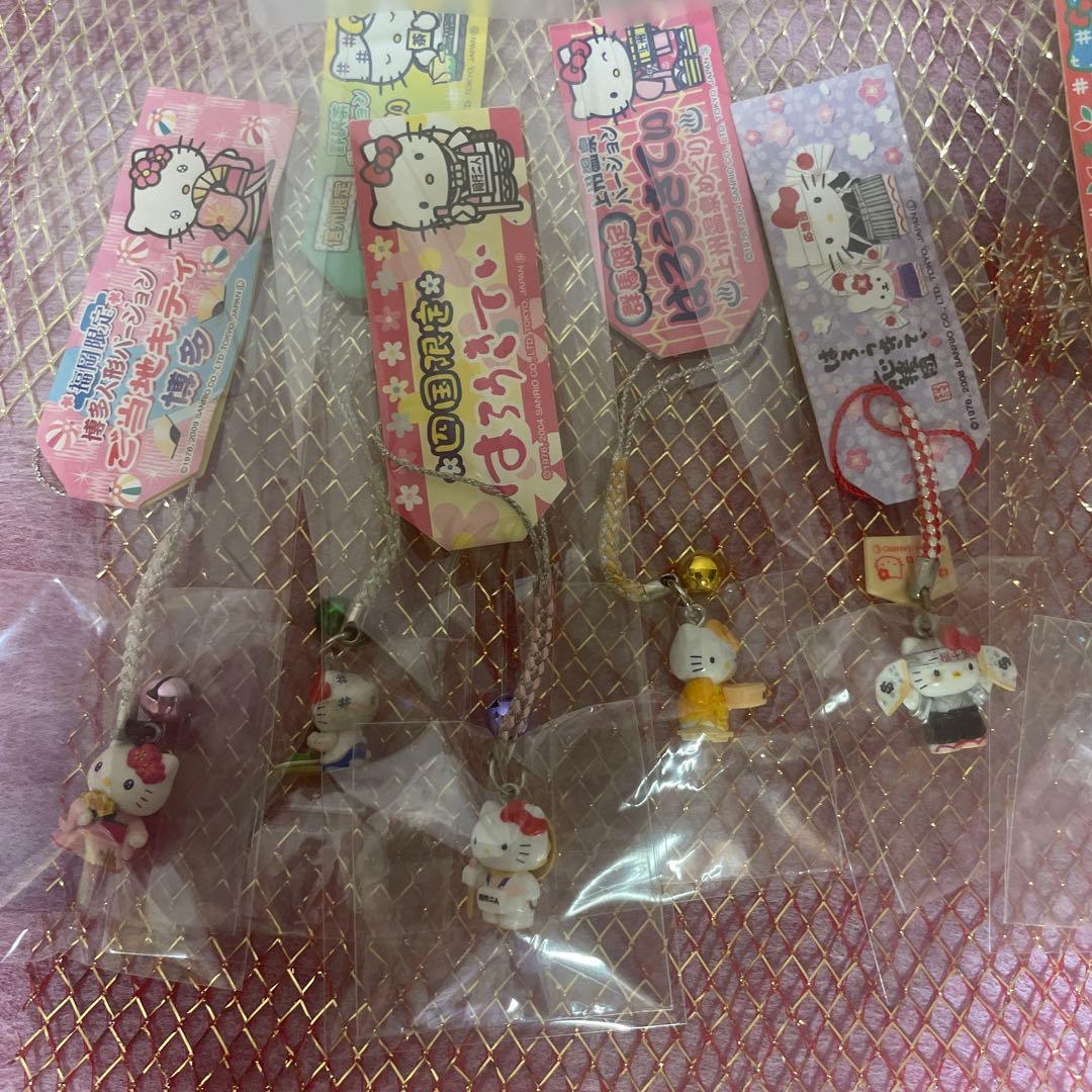ハローキティ　ご当地ストラップ　根付け　まとめ売り