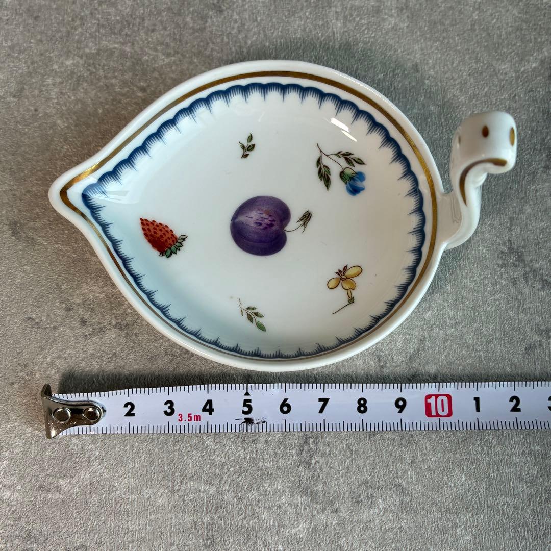 【美品】リチャードジノリ イタリアンフルーツ プレート2枚＆スワンディッシュ