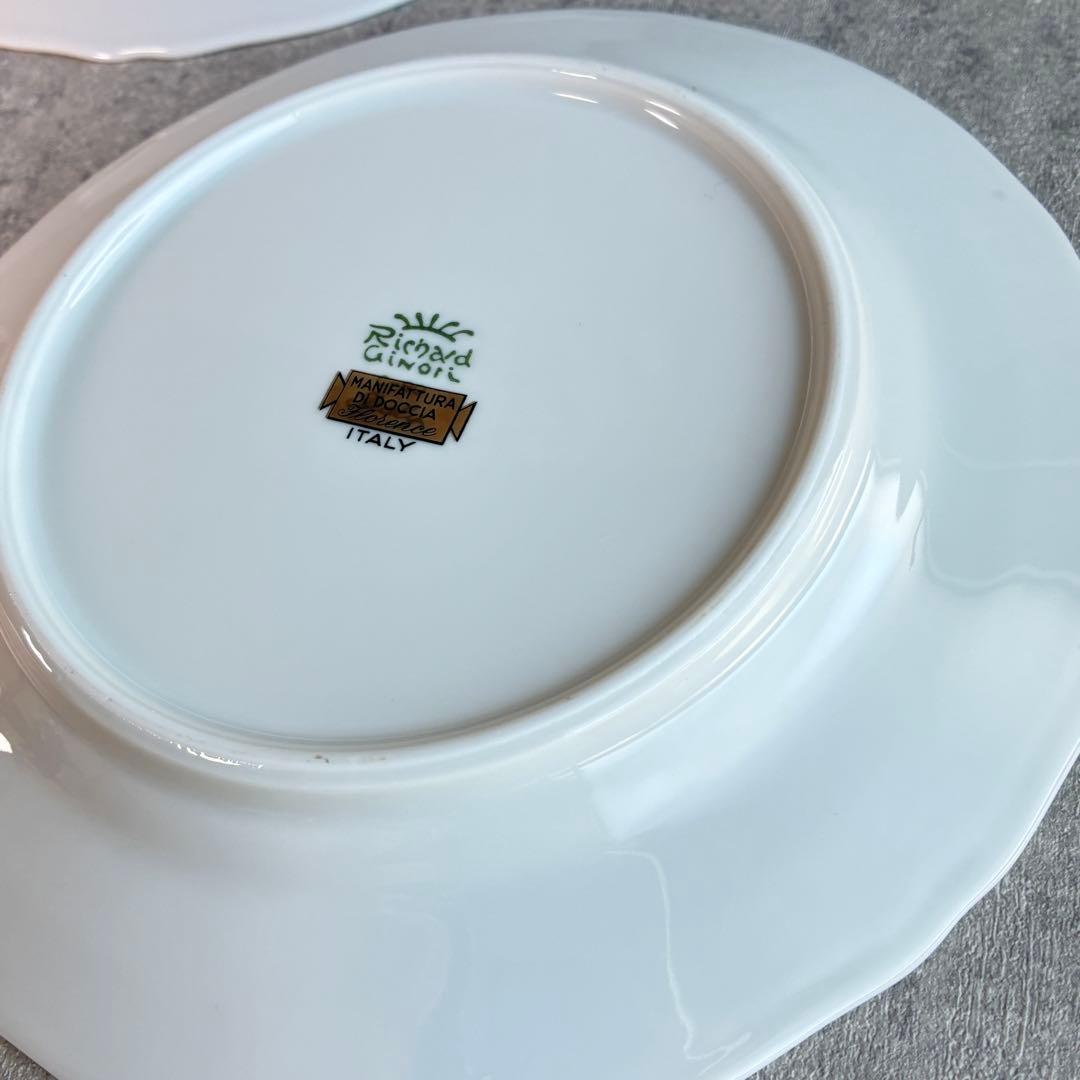 【美品】リチャードジノリ イタリアンフルーツ プレート2枚＆スワンディッシュ
