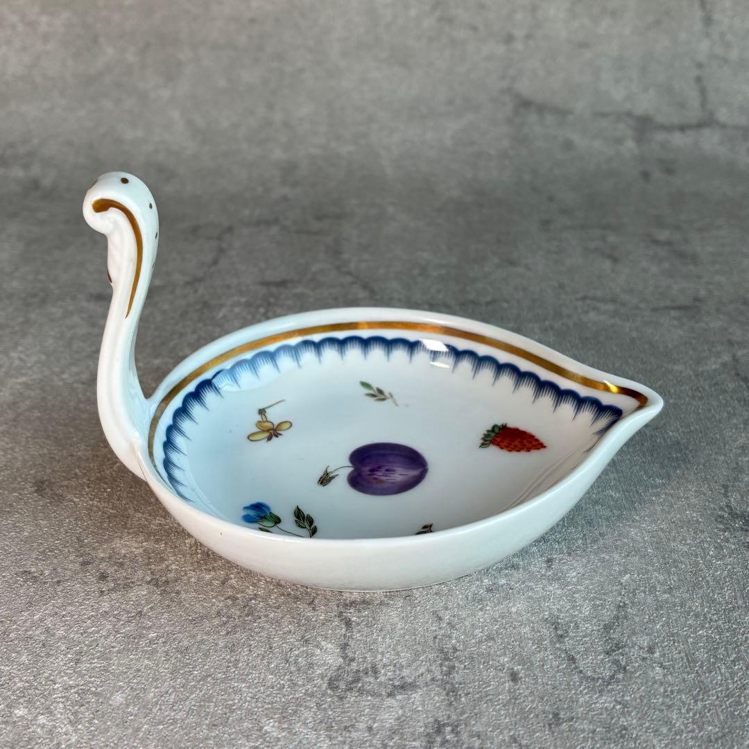 【美品】リチャードジノリ イタリアンフルーツ プレート2枚＆スワンディッシュ