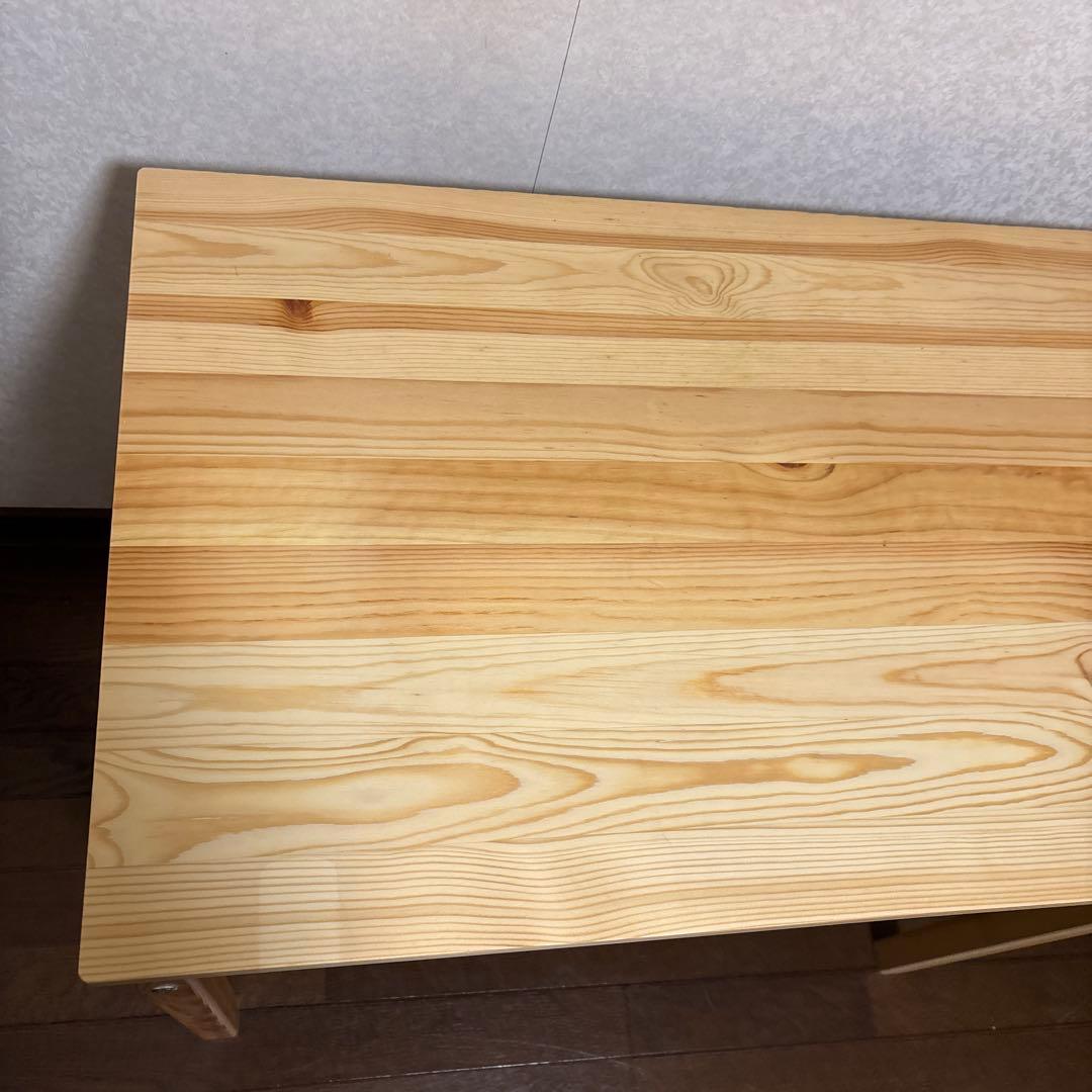 【美品】無印良品 折りたたみ テーブル デスク パイン材