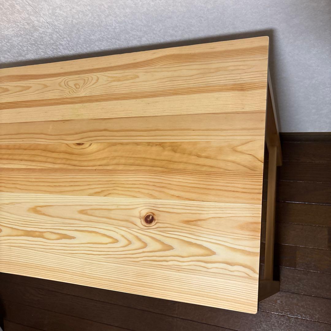 【美品】無印良品 折りたたみ テーブル デスク パイン材