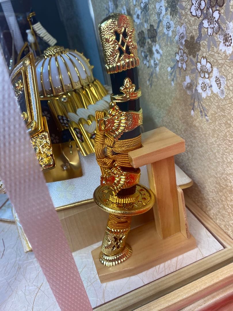 伊達政宗　東京久月　五月人形　兜飾り　白木柄ケース入