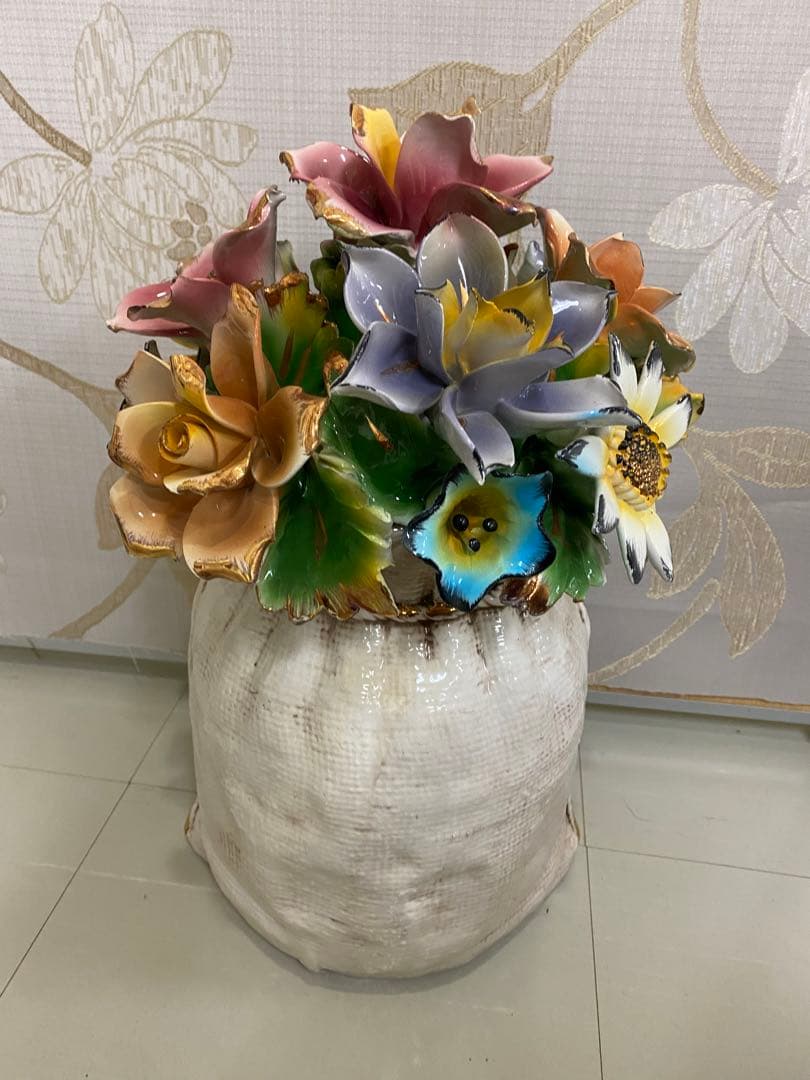 おしゃれな陶器　お花