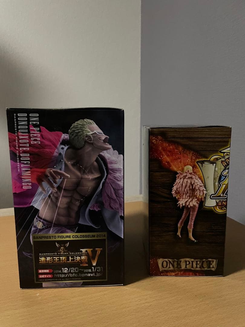 ワンピースのフィギュアドフラミンゴ2本セット