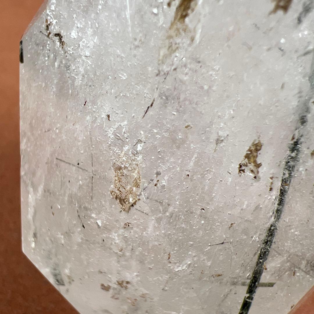 天然石　ブラックトルマリンインクォーツ　ポイント