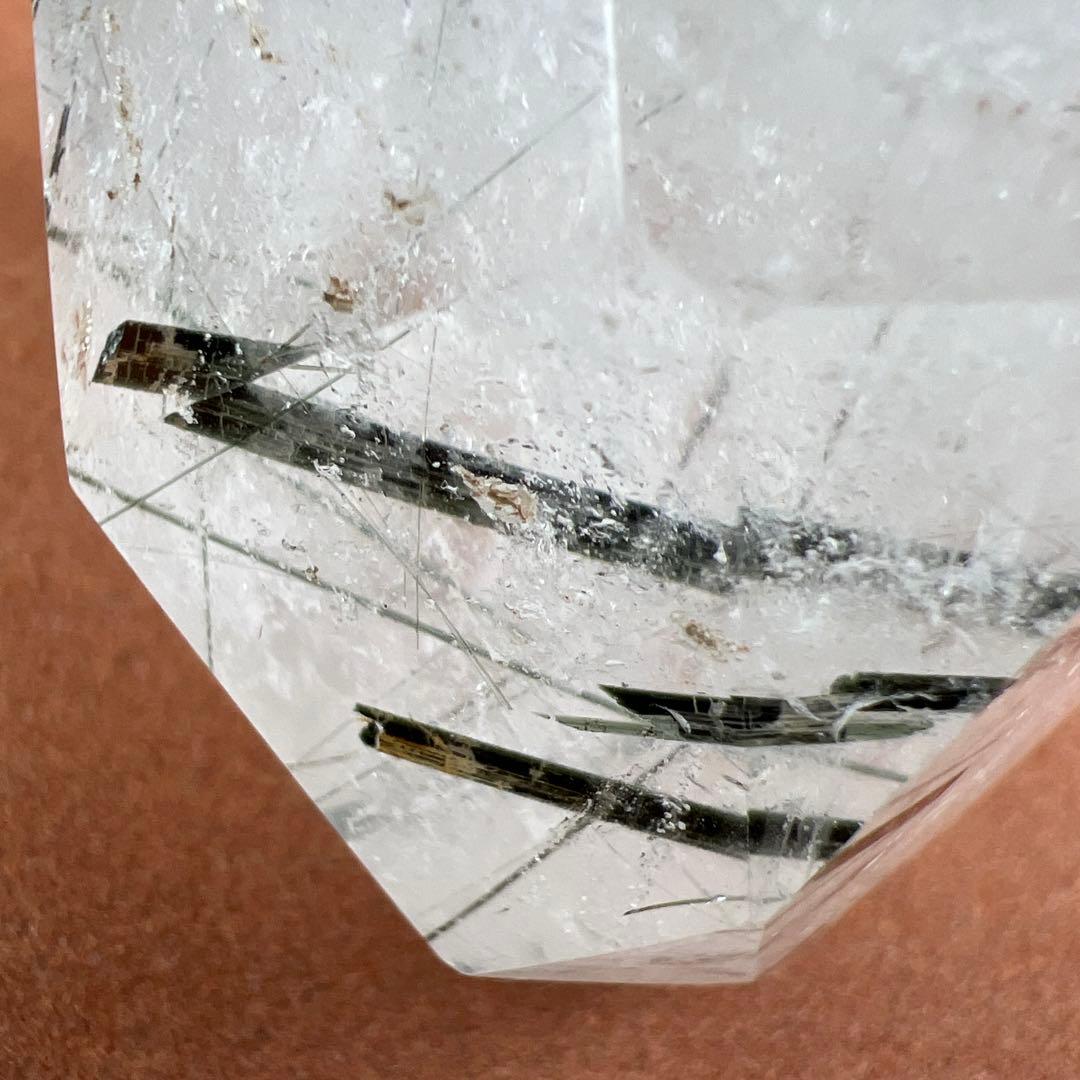 天然石　ブラックトルマリンインクォーツ　ポイント