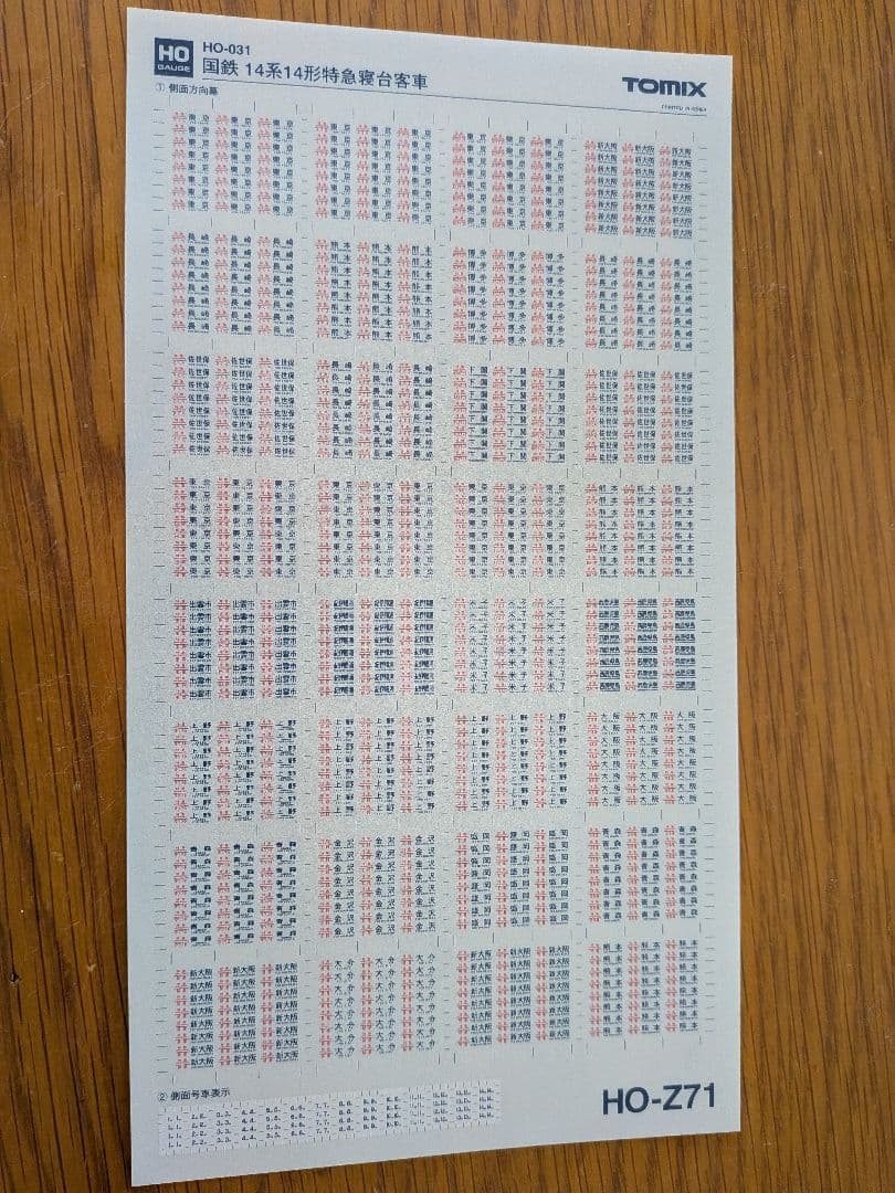 TOMIX HO-031 国鉄14系14形寝台客車基本セット