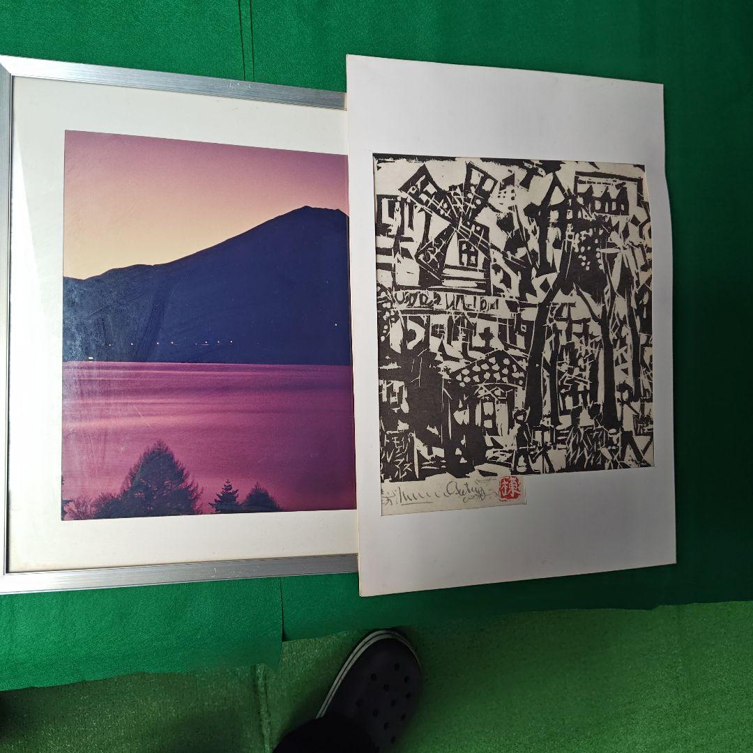 レア、棟方志功のモンマルトの風景