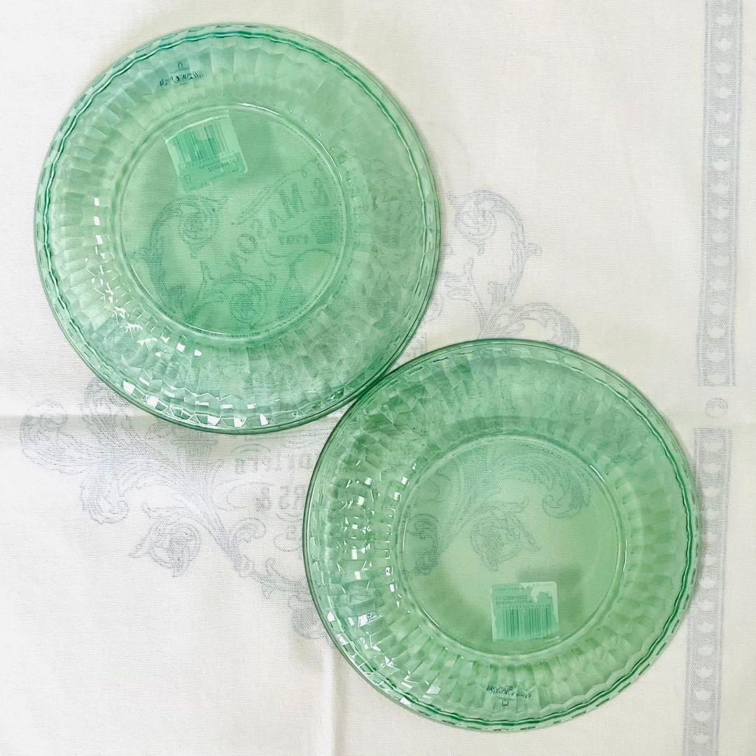 ☆ ビレロイ＆ボッホ☆新品 ボストン サラダプレート グリーン ペア