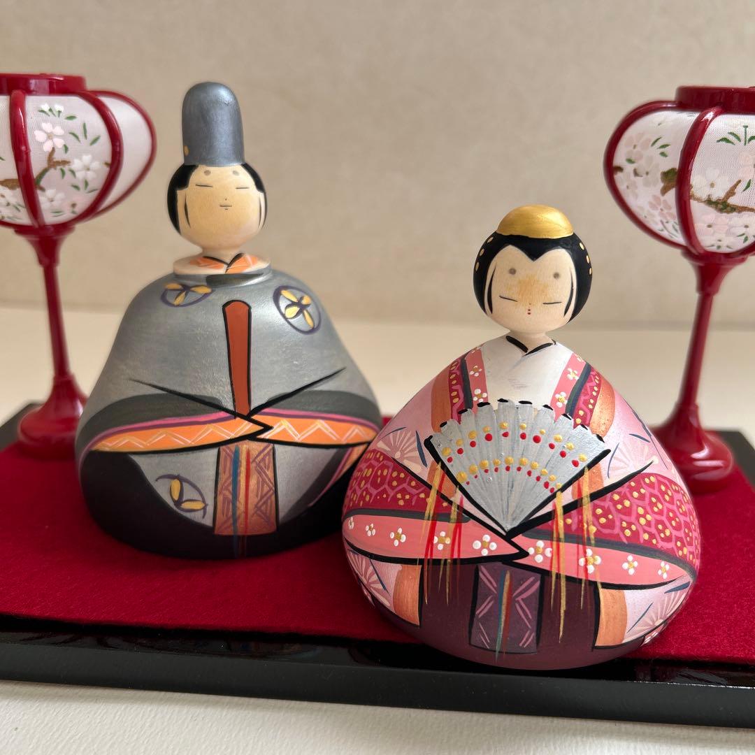 木地雛　吉や　じくの店　雛道具　雛道具　お雛様　木製　こけし　こけし雛
