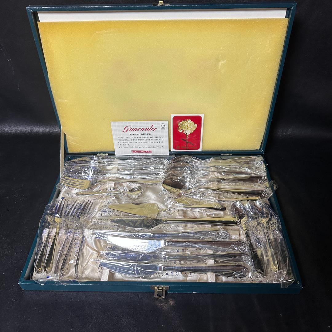 LUCKY WOOD ラッキーウッド☆カラトリー8種28本セット