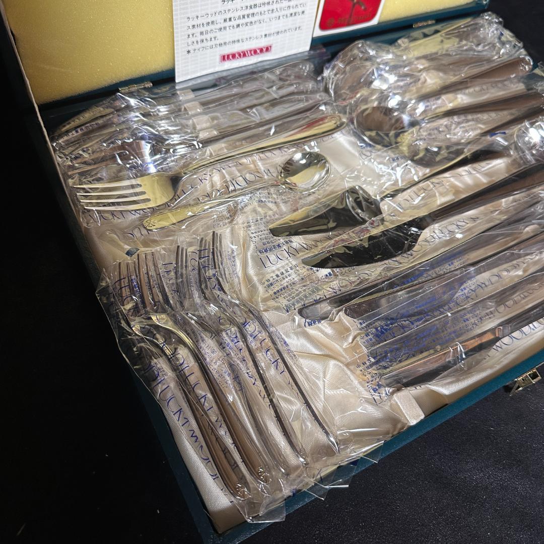 LUCKY WOOD ラッキーウッド☆カラトリー8種28本セット