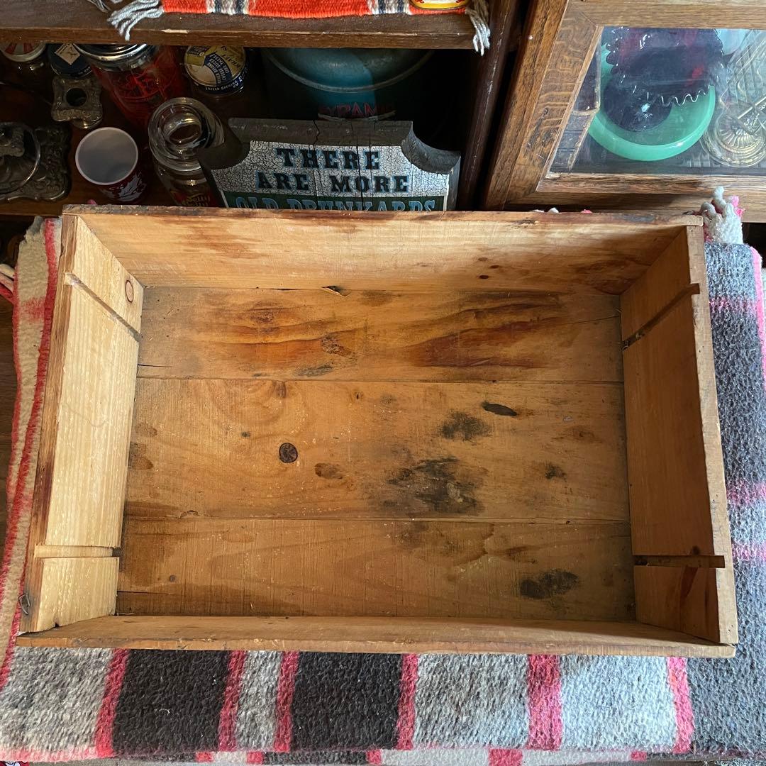 希少！OLD 70's アメリカアンティーク木箱　酒USAヴィンテージ西海岸