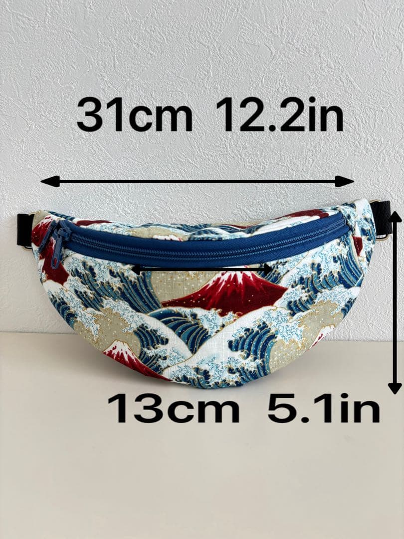 北斎・富嶽三十六景のボディバッグ和柄