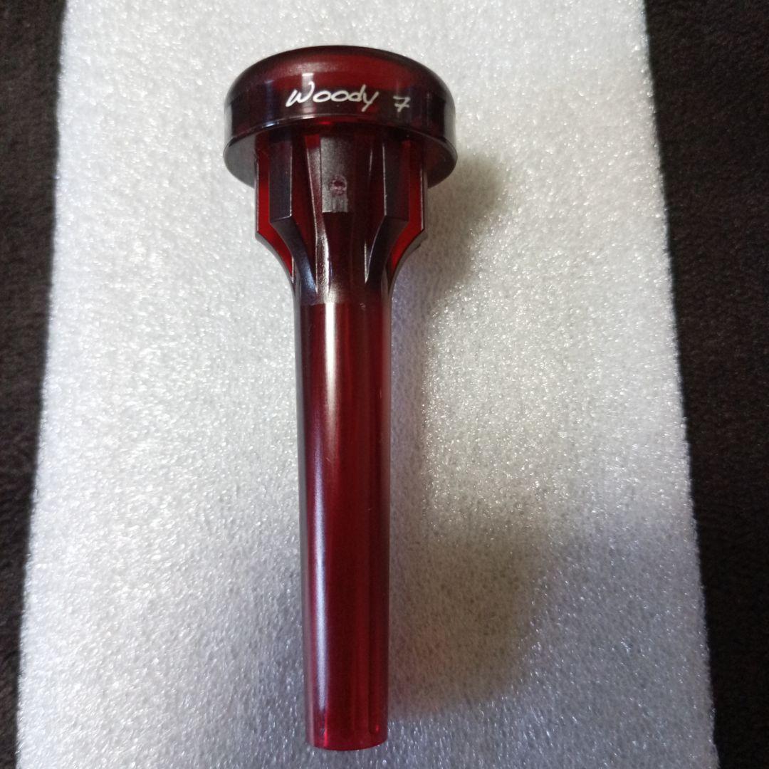 brand Woody 7 フリューゲルホルンマウスピース プラスチック製レッド